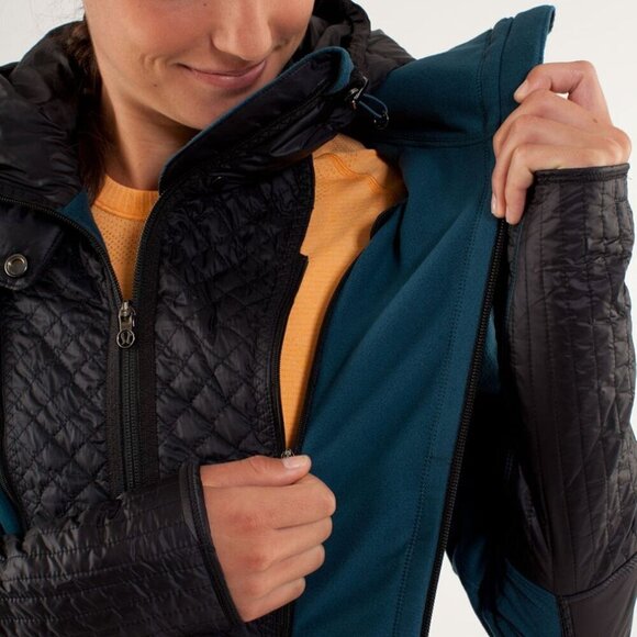 Run: Bundle Up Jacket- Warm Running Jacket- Fleece/ Goose Down- Size 6 - Picture 3 of 16